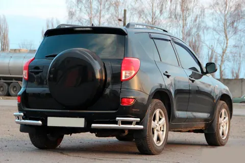 Задні куточки AK003-double (2 шт., нерж) для Toyota Rav 4 2006-2013 рр — Toyota Rav 4 2006-2013 гг. DianaParts