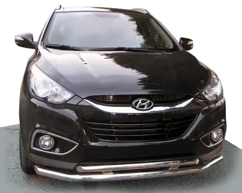 Передня дуга ST014-2 (нерж.) для Hyundai IX-35 2010-2015 рр — Hyundai IX-35 2010-2015 гг. DianaParts