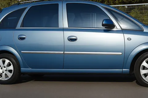 Молдинг дверний (4 шт, нерж) для Opel Meriva 2002-2010 рр — Opel Meriva 2002-2010 гг. DianaParts
