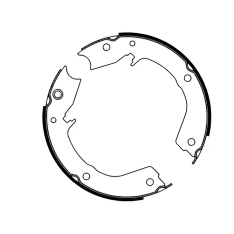 Колодки ручника Mitsubishi Pajero, Pajero Sport (d198x34mm) 00- (ABE) — Гальмівна система DianaParts