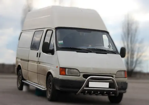 Кенгурятник WT003 (нерж) для Ford Transit 1991-2000 рр — Ford Transit 1991-2000 гг. DianaParts