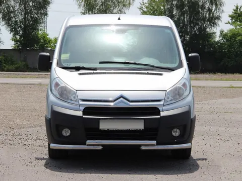 Передній захист ST009 (нерж.) 51 мм для Citroen Jumpy 2007-2017 рр — Citroen Jumpy 2007-2017 гг. DianaParts