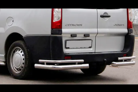 Задні кути Double (2 шт., нерж.) для Citroen Jumpy 2007-2017 рр — Citroen Jumpy 2007-2017 гг. DianaParts