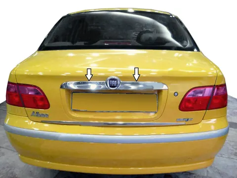 Хром планка над номером (нерж.) для Fiat Albea 2002-2012 рр — Fiat Albea 2002-2012 гг. DianaParts