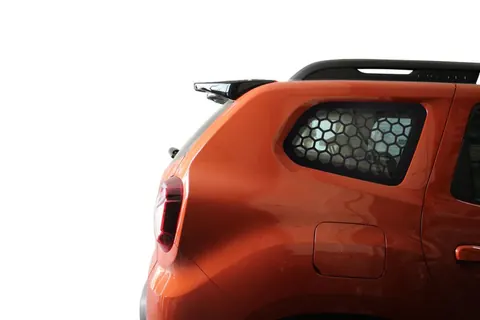 Накладки на задні вікна OmsaLine (2 шт, ABS) для Dacia Duster 2018-2024 рр — Dacia Duster 2018-2024 гг. DianaParts