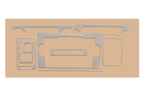 Декор на панель Алюміній для Honda CRV 2007-2011 рр — Honda CRV 2007-2011 гг. DianaParts