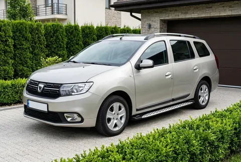 Бокові пороги Shining V1 (2 шт., Алюміній) для Renault Logan MCV 2013-2022 рр — Renault Logan MCV 2013-2022 гг. DianaParts