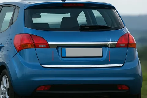 Кромка багажника (нерж.) OmsaLine - Італійська нержавійка для Kia Venga 2010-2019 рр — Kia Venga 2010-2019 гг. DianaParts