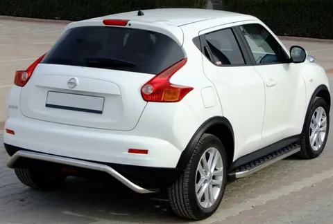 Бокові пороги BlackLine (2 шт, алюміній) для Nissan Juke 2010-2019 рр — Nissan Juke 2010-2019 гг. DianaParts