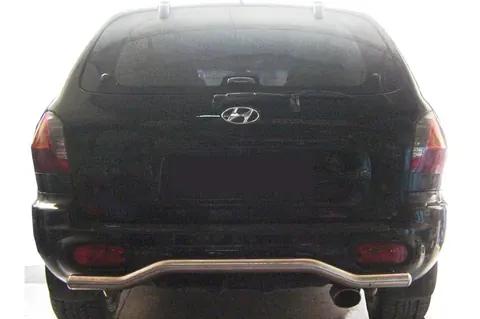 Задня дуга AK004 (нерж.) для Hyundai Santa Fe 1 2000-2006 рр — Hyundai Santa Fe 1 2000-2006 гг. DianaParts