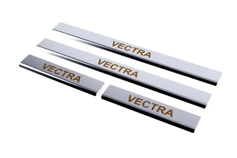 Накладки на пороги Carmos (4 шт, нерж) для Opel Vectra B 1995-2002 рр — Opel Vectra B 1995-2002 гг. DianaParts