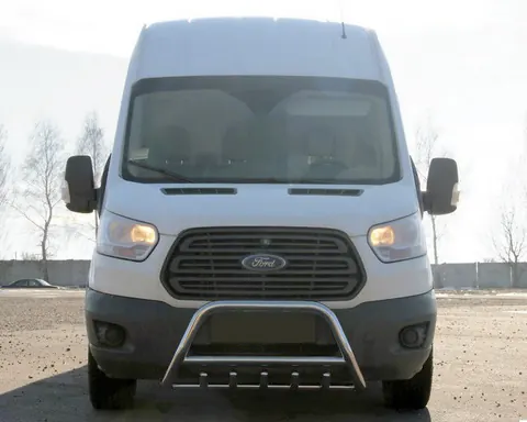 Кенгурятник WT003 (нерж.) для Ford Transit 2014- рр — Ford Transit 2014- гг. DianaParts