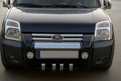 Накладки на фари (2 шт, нерж.) для Ford Connect 2006-2009 рр — Ford Connect 2006–2009 гг. DianaParts