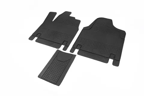Гумові килимки (3 шт, Polytep) для Citroen Jumpy 1996-2007 рр — Citroen Jumpy 1996-2007 гг. DianaParts
