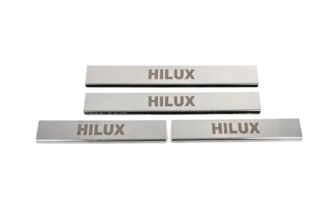 Накладка на пороги (4 шт, нерж) для Toyota Hilux 2015- рр — Toyota Hilux 2015- гг. DianaParts