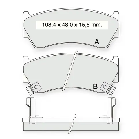 Колодки гальмівні Nissan Almera N15 передні Dafmi-Intelli
