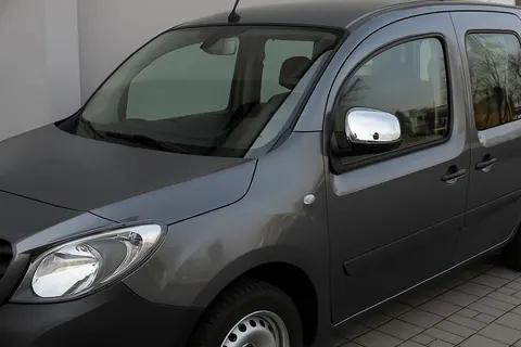 Накладки на дзеркала (2 шт, нерж.) OmsaLine - Італійська нержавійка для Mercedes Citan 2013-2021 рр — Mercedes Citan 2013-2021 гг. DianaParts