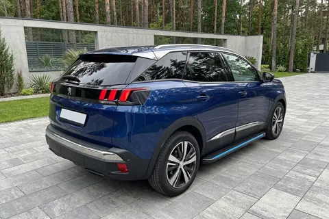 Бокові пороги Maya Blue (2 шт., алюміній) для Peugeot 3008 2016-2023 рр — Peugeot 3008 2016-2023 гг. DianaParts
