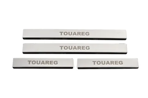 Накладка на пороги Carmos V1 (4 шт, нерж) для Volkswagen Touareg 2010-2018 рр — Volkswagen Touareg 2010-2018 гг. DianaParts