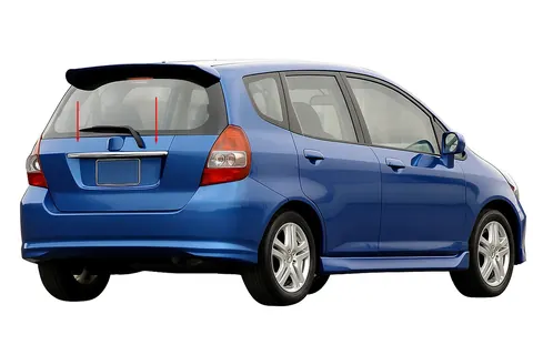 Хром планка над номером (нерж) для Honda FIT/Jazz 2002-2008 рр — Honda FIT/Jazz 2002-2008 гг. DianaParts