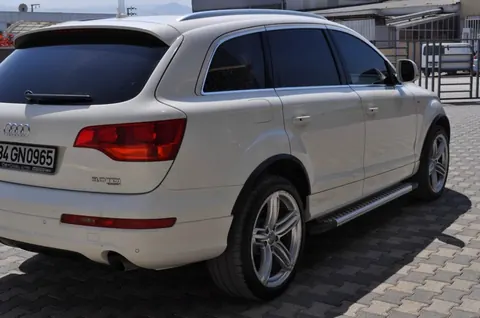 Бокові пороги Allmond Grey (2 шт., алюміній) для Ауди Q7 2005-2015 рр — Audi Q7 2005-2015 гг. DianaParts