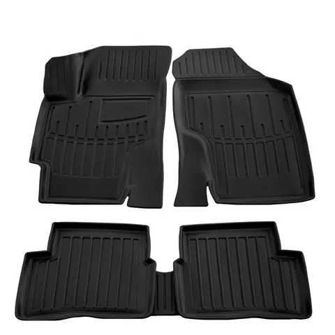 Килимки Stingray 3D (5 шт, поліуретан) для Kia Rio 2005-2011 рр — Kia Rio 2005-2011 гг. DianaParts