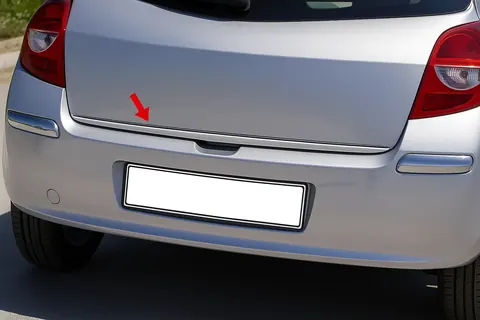 Кромка багажника (нерж.) для Renault Clio III 2005-2012 рр — Renault Clio III 2005-2012 гг. DianaParts