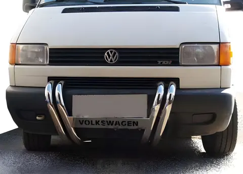 Кенгурятник ST006 (нерж) для Volkswagen T4 Caravelle/Multivan 1990-2003 рр — Volkswagen T4 Caravelle/Multivan 1990–2003 гг. DianaParts