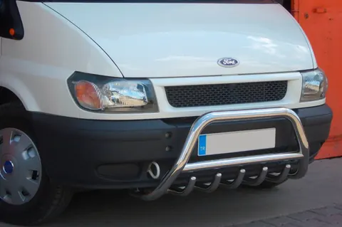 Кенгурятник WT002 (2006-2014, нерж.) для Ford Transit рр — Ford Transit 2000–2014 гг. DianaParts