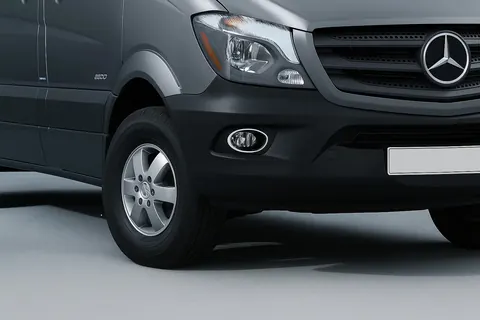 Накладки на противотуманки 2013-2026 (2 шт., нерж.) для Mercedes Sprinter W906 рр — Mercedes Sprinter W906 2006–2018 гг. DianaParts
