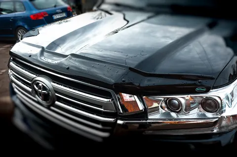 Дефлектор капота 2015-2026 (EuroCap) для Toyota Land Cruiser 200 рр — Toyota Land Cruiser 200 2007-2021 гг. DianaParts