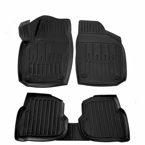 Килимки Stingray 3D (SD) (5 шт, поліуретан) для Volkswagen Polo 2010-2017 рр — Volkswagen Polo 2010-2017 гг. DianaParts