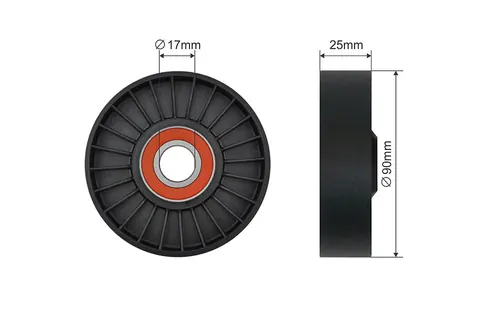 Ролик натяжной, OPEL ASTRA G, 09180809 — НАТЯЖИТЕЛИ/РОЛИКИ DianaParts