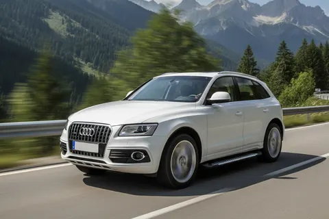 Бокові пороги Line (2 шт., Алюміній) для Ауди Q5 2008-2017 рр — Audi Q5 2008-2017 гг. DianaParts