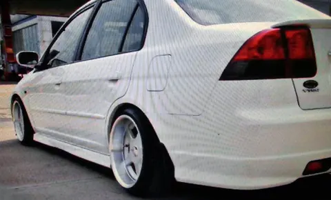 Бокові пороги (під фарбування) для Honda Civic Sedan VII 2001-2006 рр — Honda Civic Sedan VII 2001-2006 гг. DianaParts