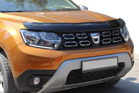 Дефлектор капоту (EuroCap) для Dacia Duster 2018-2024 рр — Dacia Duster 2018-2024 гг. DianaParts