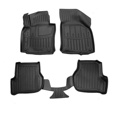 Килимки Stingray 3D (5 шт, поліуретан) для Skoda Octavia II A5 2006-2010 рр — Skoda Octavia II A5 2006-2010 гг. DianaParts