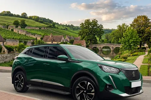 Бокові пороги Allmond Black (2 шт, алюміній) для Peugeot 3008 2016-2023 рр — Peugeot 3008 2016-2023 гг. DianaParts