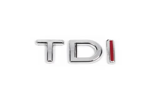 Напис TDI (під оригінал) TD - хром, I - червона для Volkswagen Jetta 2006-2011 рр — Volkswagen Jetta 2006-2011 гг. DianaParts