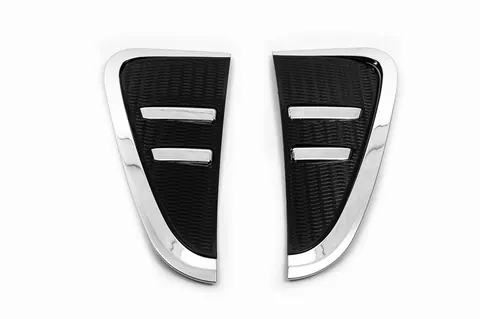 Накладки на зябра хром із чорним (2 шт) для BMW X5 F15 2013-2018 рр — BMW X5 F15 2013-2018 гг. DianaParts