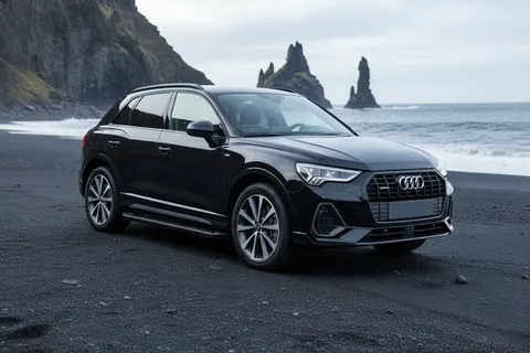Бокові пороги Allmond Black (2 шт., Алюміній) для Ауди Q3 2019- рр — Audi Q3 2019- гг. DianaParts