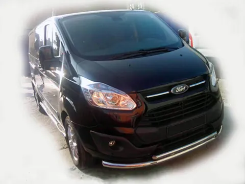 Передній захист ST014 (нерж.) 60/42 мм для Ford Custom 2013-2022 рр — Ford Custom 2013-2022 гг. DianaParts