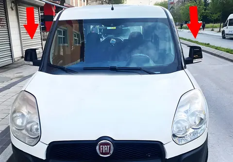 Накладки на дзеркала BMW-Style (2 шт) для Fiat Doblo II 2010-2022 рр — Fiat Doblo II 2010-2022 гг. DianaParts
