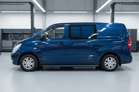 Бокові пороги Maya Blue (2 шт., алюміній) для Hyundai H300, H1, Starex 2008-2020 рр — Hyundai H300, H1, Starex 2008-2020 гг. DianaParts