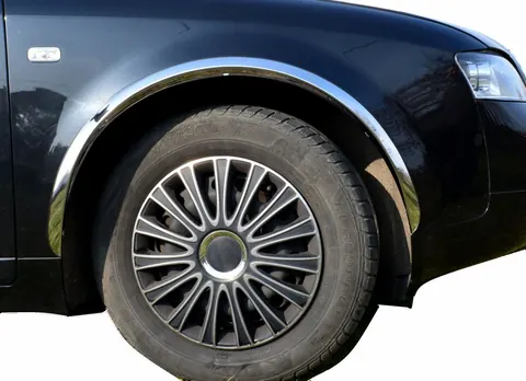 Накладки на арки (4 шт, нерж) для Ауди A4 B6 2000-2004 рр — Audi A4 B6 2000-2004 гг. DianaParts