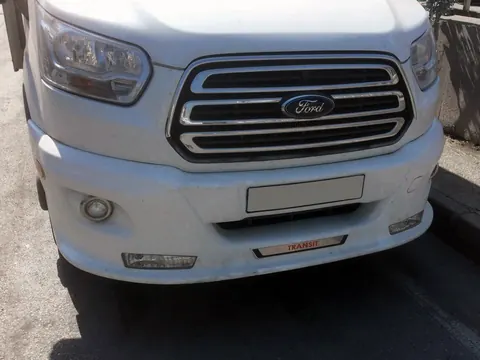 Накладка на передній бампер ERA (2014-2019, під фарбування) для Ford Transit 2014- рр — Ford Transit 2014- гг. DianaParts