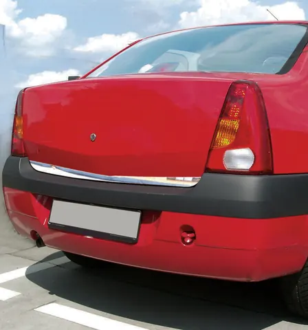 Накладка нижньої кромки кришки багажника (нерж.) для Dacia Logan I 2005-2008 рр — Dacia Logan I 2005-2008 гг. DianaParts