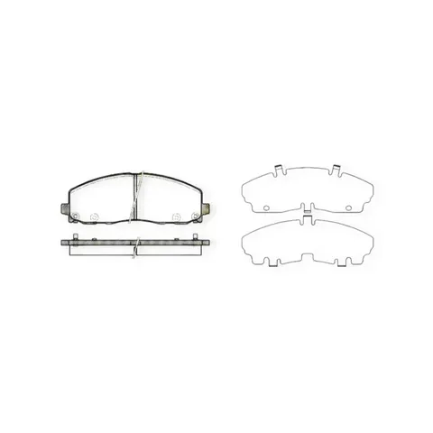 Колодки гальмівні Dodge Journey, Fiat Freemont (2007-) передні ROADHOUSE — Гальмівна система DianaParts