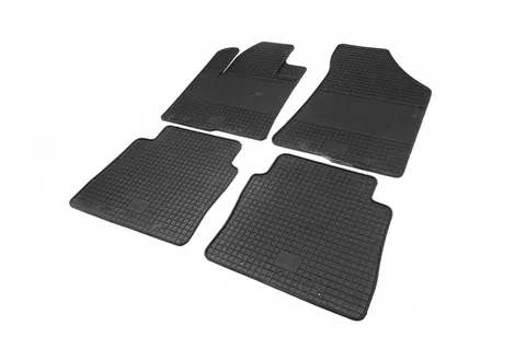 Гумові килимки (4 шт, Polytep) для Hyundai Santa Fe 2 2006-2012 рр — Hyundai Santa Fe 2 2006-2012 гг. DianaParts
