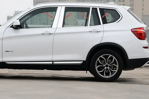 Накладки на дверні стійки (нерж) для BMW X3 F25 2011-2018 рр — BMW X3 F25 2011-2018 гг. DianaParts